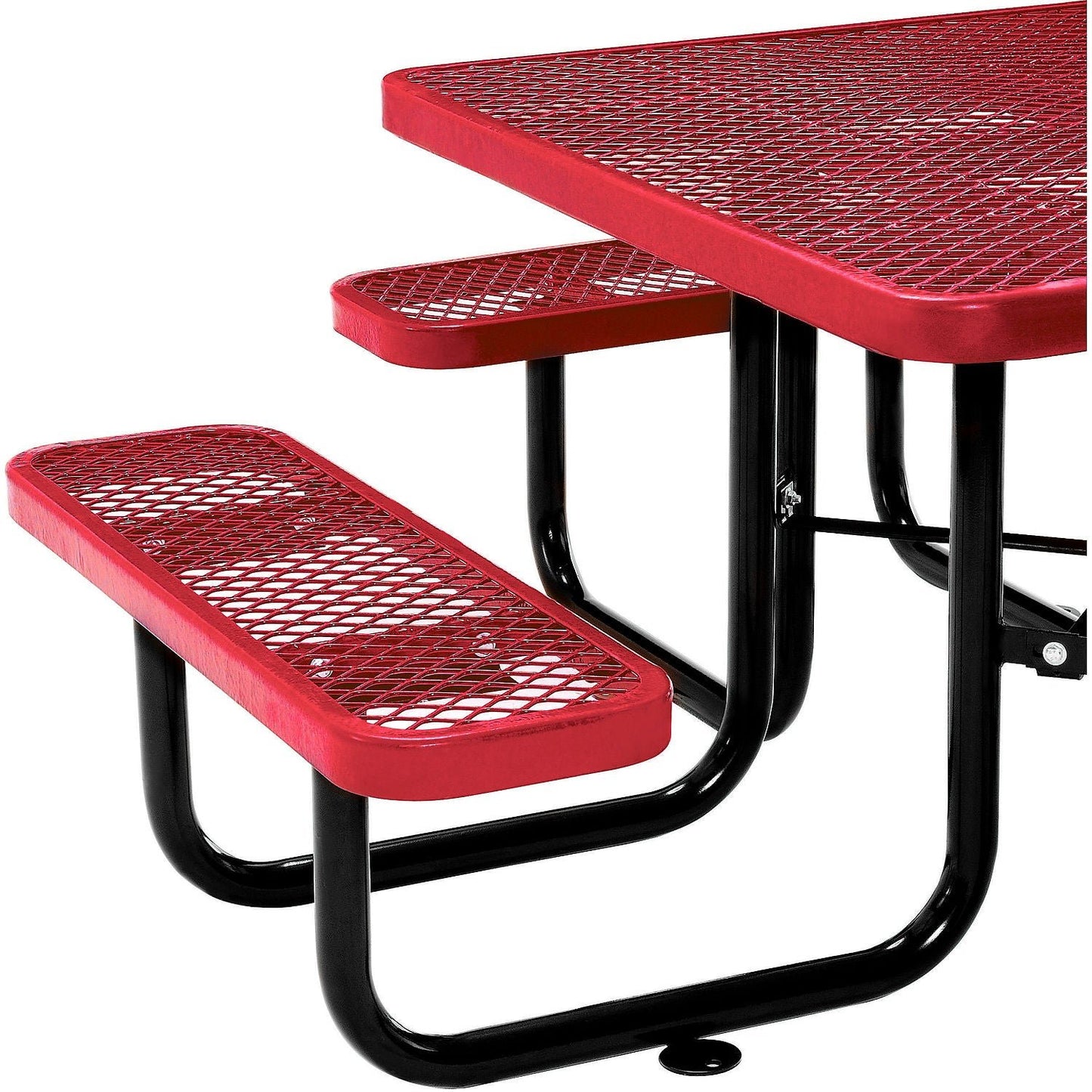 Global Industrial 46" Square Picnic Table, Expanded Metal (GLB - 277151) - SchoolOutlet