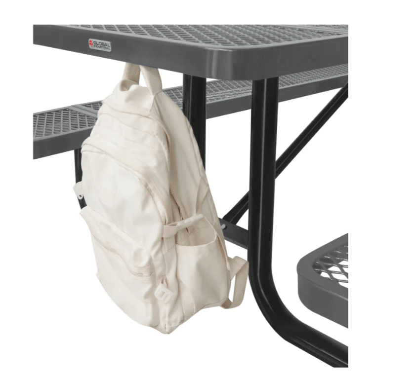 Global Industrial 6' Rectangular Picnic Table, Expanded Metal (GLB - 277152) - SchoolOutlet