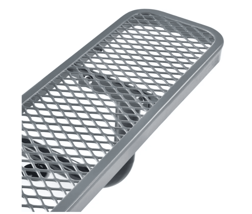Global Industrial 6' Rectangular Picnic Table, Expanded Metal (GLB - 277152) - SchoolOutlet