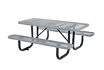 Global Industrial 6' Rectangular Picnic Table, Expanded Metal (GLB - 277152) - SchoolOutlet