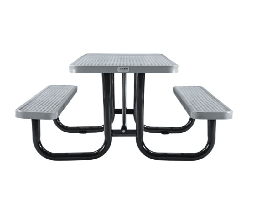Global Industrial 6' Rectangular Picnic Table, Expanded Metal (GLB - 277152) - SchoolOutlet