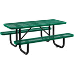 Global Industrial 6' Rectangular Picnic Table, Expanded Metal (GLB - 277152) - SchoolOutlet