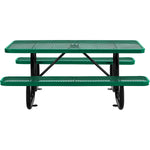 Global Industrial 6' Rectangular Picnic Table, Expanded Metal (GLB - 277152) - SchoolOutlet