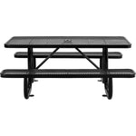 Global Industrial 6' Rectangular Picnic Table, Expanded Metal (GLB - 277152) - SchoolOutlet
