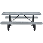 Global Industrial 6' Rectangular Picnic Table, Expanded Metal (GLB - 277152) - SchoolOutlet