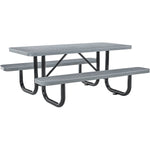 Global Industrial 6' Rectangular Picnic Table, Expanded Metal (GLB - 277152) - SchoolOutlet
