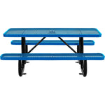 Global Industrial 6' Rectangular Picnic Table, Expanded Metal (GLB - 277152) - SchoolOutlet