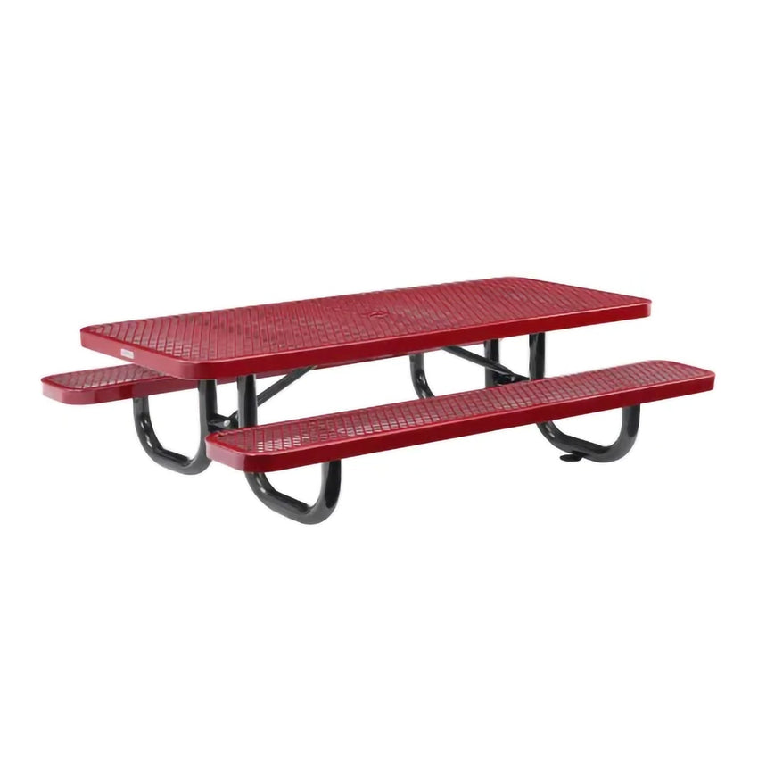 Global Industrial 6' Rectangular Kids Picnic Table, Expanded Metal (GLB - 277152K) - SchoolOutlet