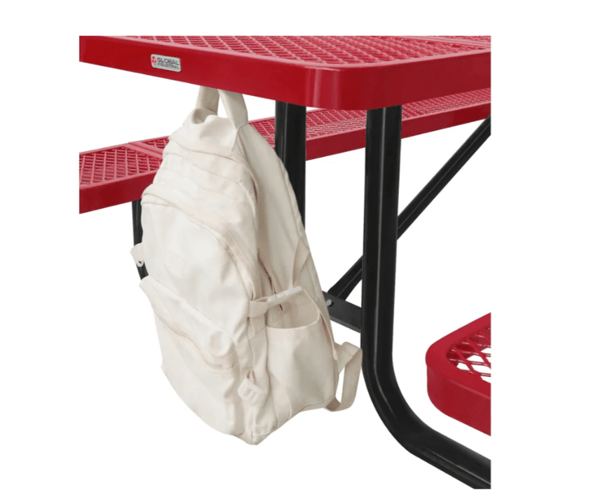Global Industrial 8' Rectangular Picnic Table, Expanded Metal (GLB - 277153) - SchoolOutlet