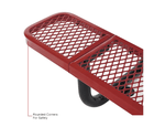 Global Industrial 8' Rectangular Picnic Table, Expanded Metal (GLB - 277153) - SchoolOutlet