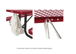 Global Industrial 8' Rectangular Picnic Table, Expanded Metal (GLB - 277153) - SchoolOutlet