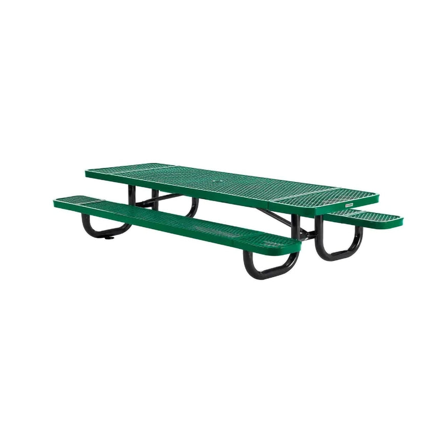 Global Industrial 8' Rectangular Kids Picnic Table, Expanded Metal (GLB - 277153K) - SchoolOutlet