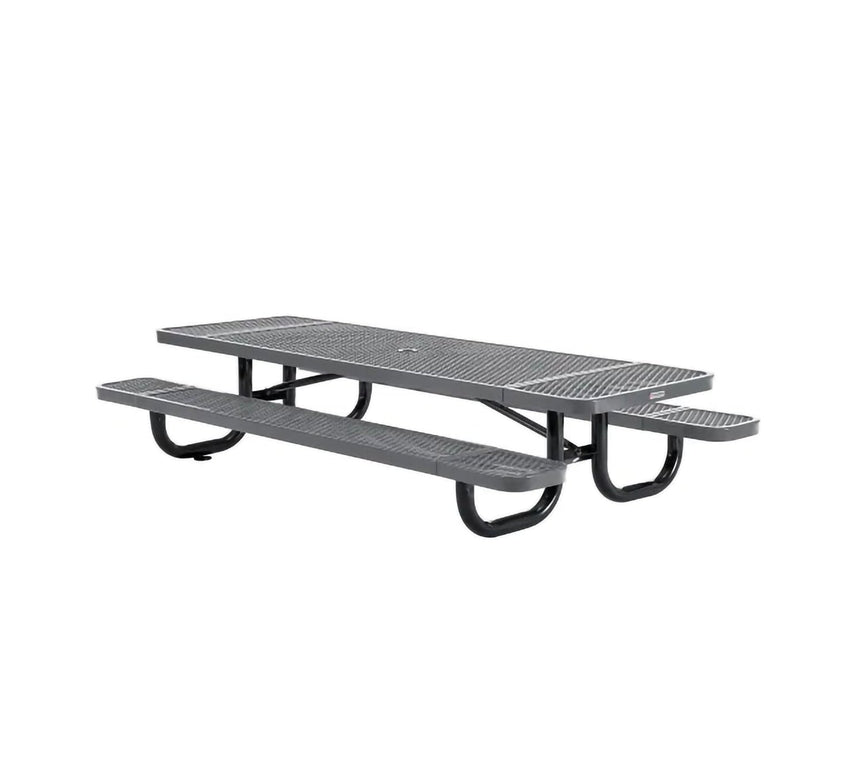 Global Industrial 8' Rectangular Kids Picnic Table, Expanded Metal (GLB - 277153K) - SchoolOutlet