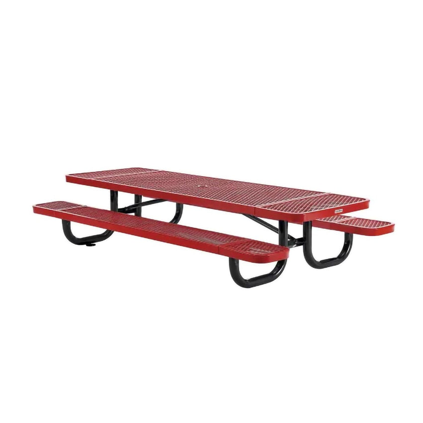 Global Industrial 8' Rectangular Kids Picnic Table, Expanded Metal (GLB - 277153K) - SchoolOutlet