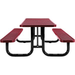 Global Industrial 8' Rectangular Picnic Table, Expanded Metal (GLB - 277153) - SchoolOutlet