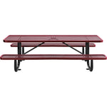 Global Industrial 8' Rectangular Picnic Table, Expanded Metal (GLB - 277153) - SchoolOutlet