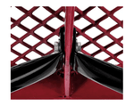 Global Industrial 8' Outdoor Steel Bench w/ Backrest Expanded Metal (GLB - 277155) - SchoolOutlet