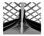 Global Industrial 8' Outdoor Steel Flat Bench Expanded Metal Gray (GLB - 277157GY) - SchoolOutlet