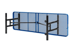Global Industrial 8' Rectangular Steel Outdoor Table Expanded Metal (GLB - 277570) - SchoolOutlet