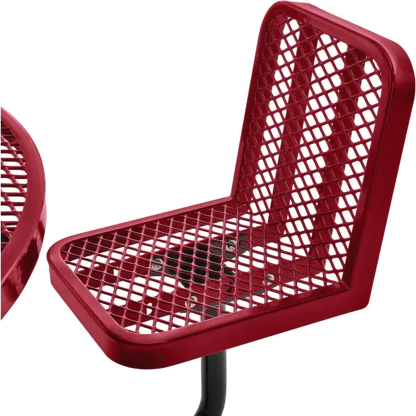 Global Industrial 46" Round Picnic Table w/ 6 Seats, Expanded Metal (GLB - 277590) - SchoolOutlet