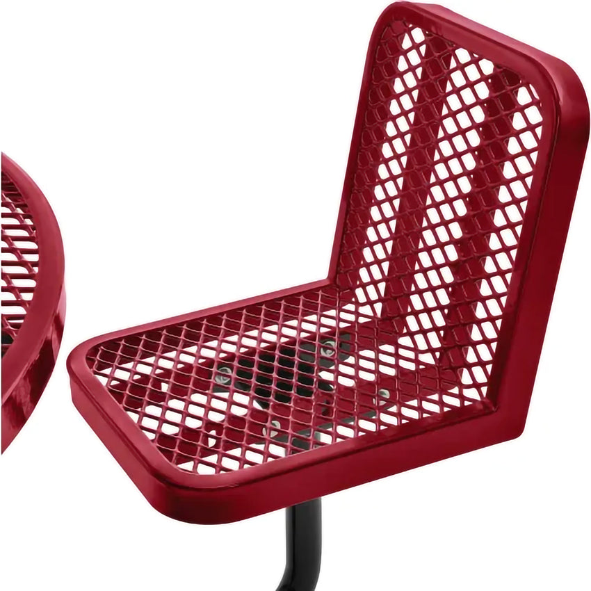 Global Industrial 46" Round Picnic Table w/ 6 Seats, Expanded Metal (GLB - 277590) - SchoolOutlet