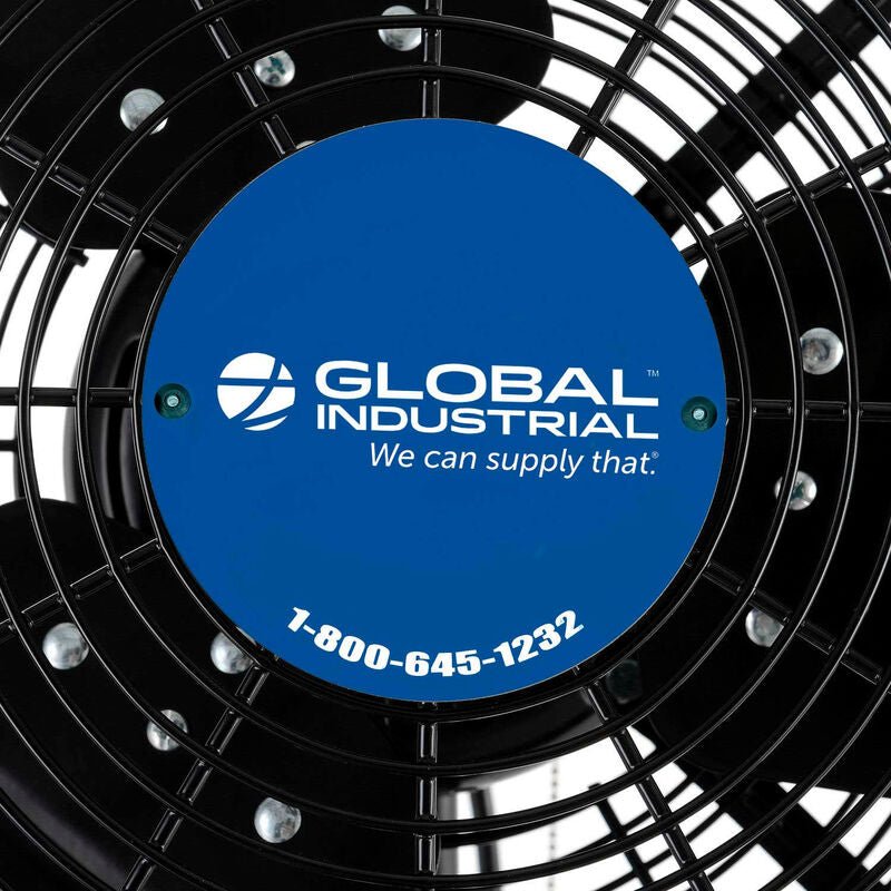 Global Industrial 24" Outdoor Rated Oscillating Wall Mount Fan 2 Speed 7700 CFM 3/10 HP (GLB - 292450) - SchoolOutlet