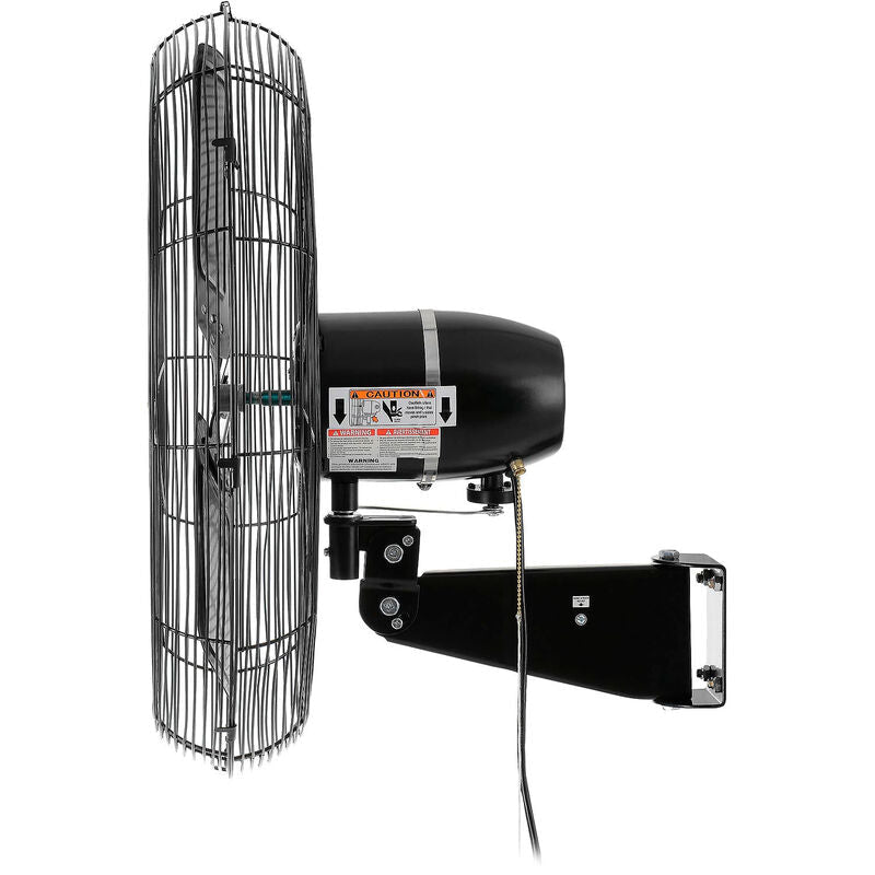 Global Industrial 24" Outdoor Rated Oscillating Wall Mount Fan 2 Speed 7700 CFM 3/10 HP (GLB - 292450) - SchoolOutlet