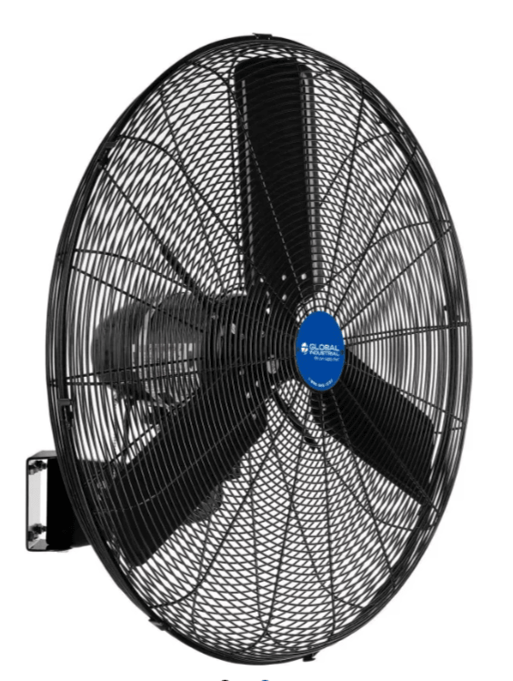 Global Industrial 30" Outdoor Rated Oscillating Wall Mount Fan 2 Speed 8400 CFM 3/10 HP (GLB - 292451) - SchoolOutlet