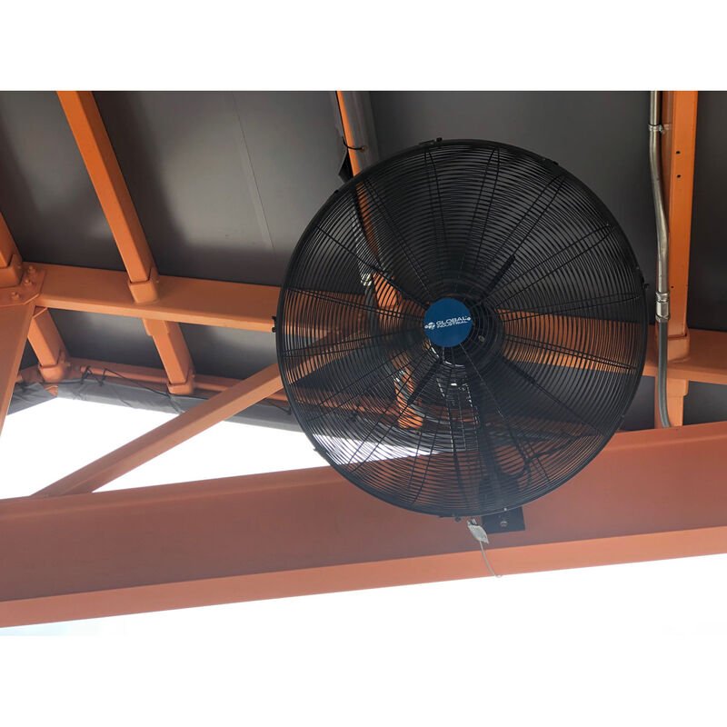 Global Industrial 30" Outdoor Rated Oscillating Wall Mount Fan 2 Speed 8400 CFM 3/10 HP (GLB - 292451) - SchoolOutlet