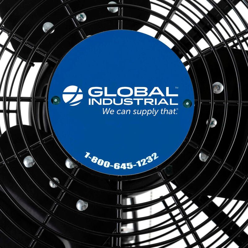 Global Industrial 30" Outdoor Rated Oscillating Wall Mount Fan 2 Speed 8400 CFM 3/10 HP (GLB - 292451) - SchoolOutlet
