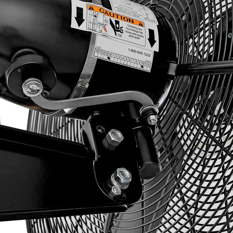 Global Industrial 30" Outdoor Rated Oscillating Wall Mount Fan 2 Speed 8400 CFM 3/10 HP (GLB - 292451) - SchoolOutlet