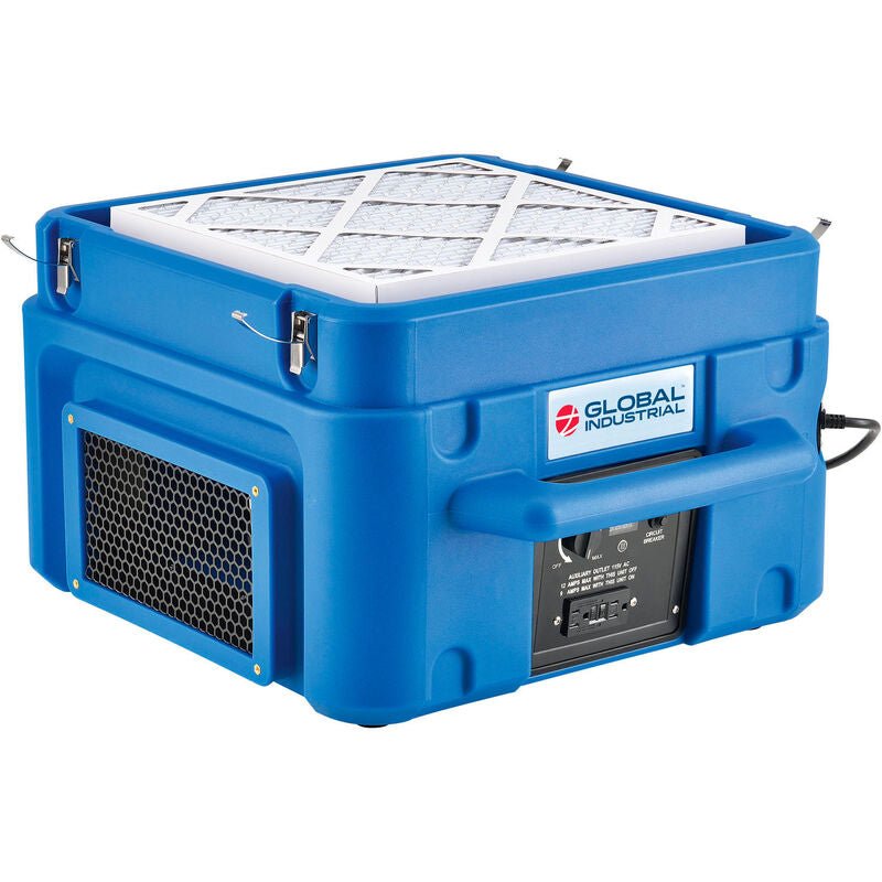 Global Industrial Commercial Air Scrubber & Negative Air Machine w/ HEPA Filter, 500 CFM, 115V (GLB - 292938) - SchoolOutlet