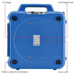 Global Industrial Commercial Air Scrubber & Negative Air Machine w/ HEPA Filter, 500 CFM, 115V (GLB - 292938) - SchoolOutlet