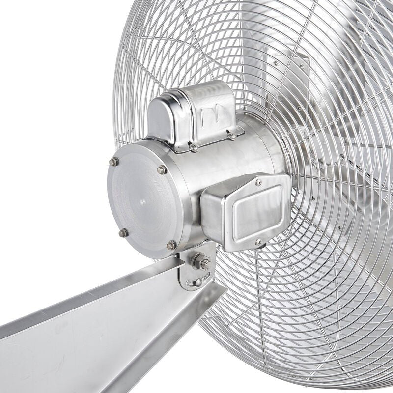 Global Industrial 24" Washdown Wall Mount Fan, 1 Speed, 7200 CFM, 1/4 HP, Single Phase (GLB - 293018) - SchoolOutlet