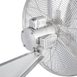 Global Industrial 24" Washdown Wall Mount Fan, 1 Speed, 7200 CFM, 1/4 HP, Single Phase (GLB-293018)