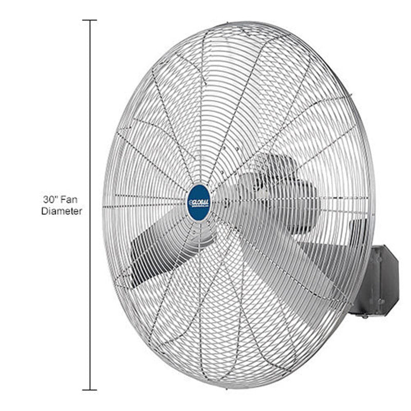 Global Industrial 30" Washdown Wall Mount Fan, 1 Speed, 9600 CFM, 1/3 HP, Single Phase (GLB - 293019) - SchoolOutlet