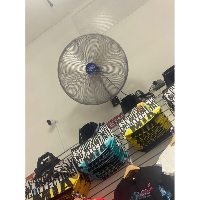 Global Industrial 30" Washdown Wall Mount Fan, 1 Speed, 9600 CFM, 1/3 HP, Single Phase (GLB - 293019) - SchoolOutlet
