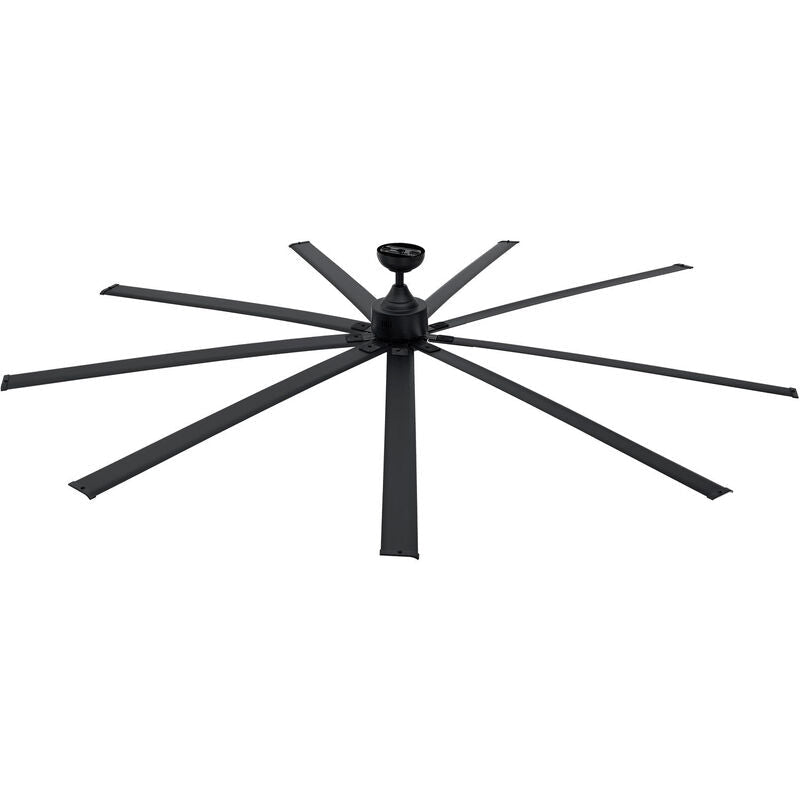 96" Industrial Ceiling Fan, DC Motor, 6 Speed, 17018 CFM, Black (GLB - 293048) - SchoolOutlet
