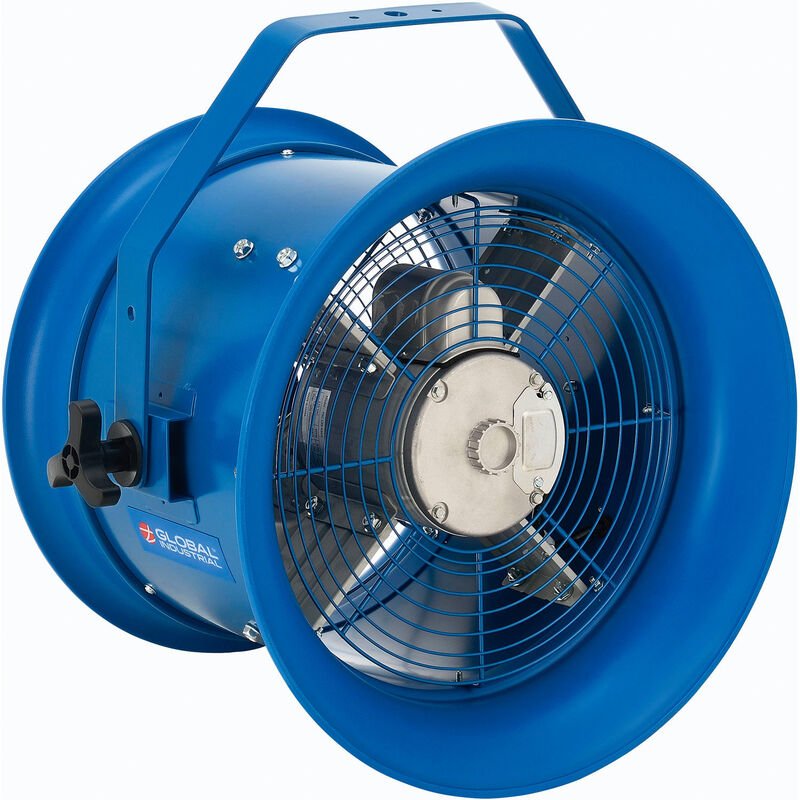Global Industrial 14" High Velocity Drum Fan w/ Yoke Mount, 6,800 CFM, 1/3 HP (GLB - 293092) - SchoolOutlet