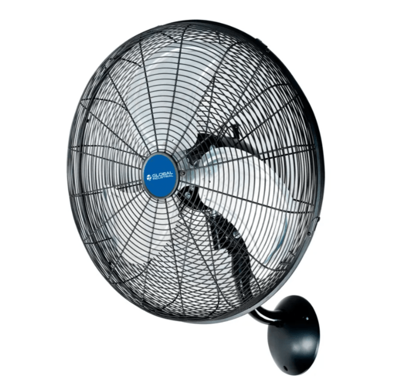 Global Industrial 18" Industrial Wall Mounted Oscillating Fan, 4,550 CFM, 1/6 HP (GLB - 293129) - SchoolOutlet