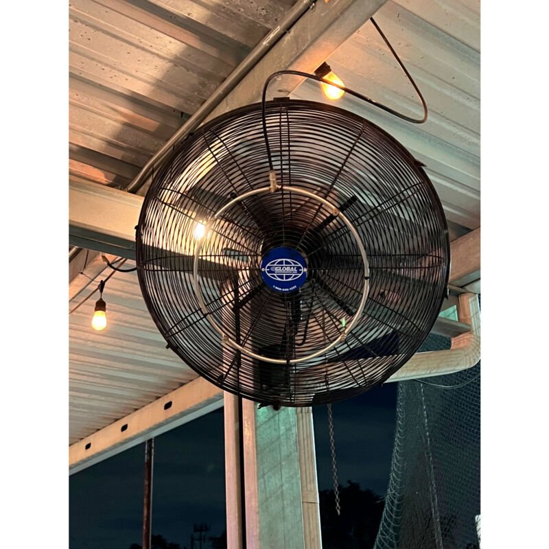 Global Industrial 18" Industrial Wall Mounted Oscillating Fan, 4,550 CFM, 1/6 HP (GLB - 293129) - SchoolOutlet