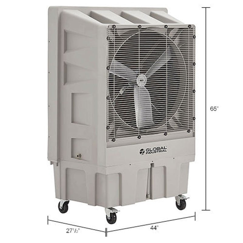 Global Industrial 30" Portable Evaporative Cooler, Direct Drive, 3 Speed, 26 Gal. Capacity (GLB - 293131) - SchoolOutlet