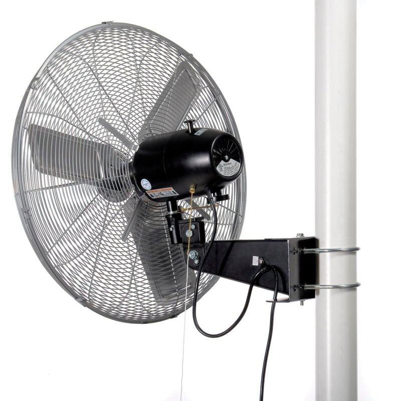 Global Industrial 24" Deluxe Oscillating Fan, Pole or Column Mount, 8,650 CFM, 1/2 HP (GLB - 293157) - SchoolOutlet
