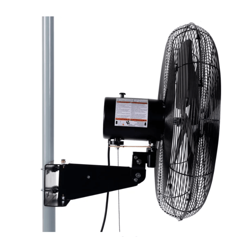 Global Industrial 24" Deluxe Oscillating Fan, Pole or Column Mount, 8,650 CFM, 1/2 HP (GLB - 293157) - SchoolOutlet