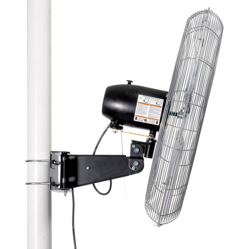 Global Industrial 30" Deluxe Oscillating Fan, Pole or Column Mount, 10,000 CFM, 1/2 HP (GLB - 293158) - SchoolOutlet