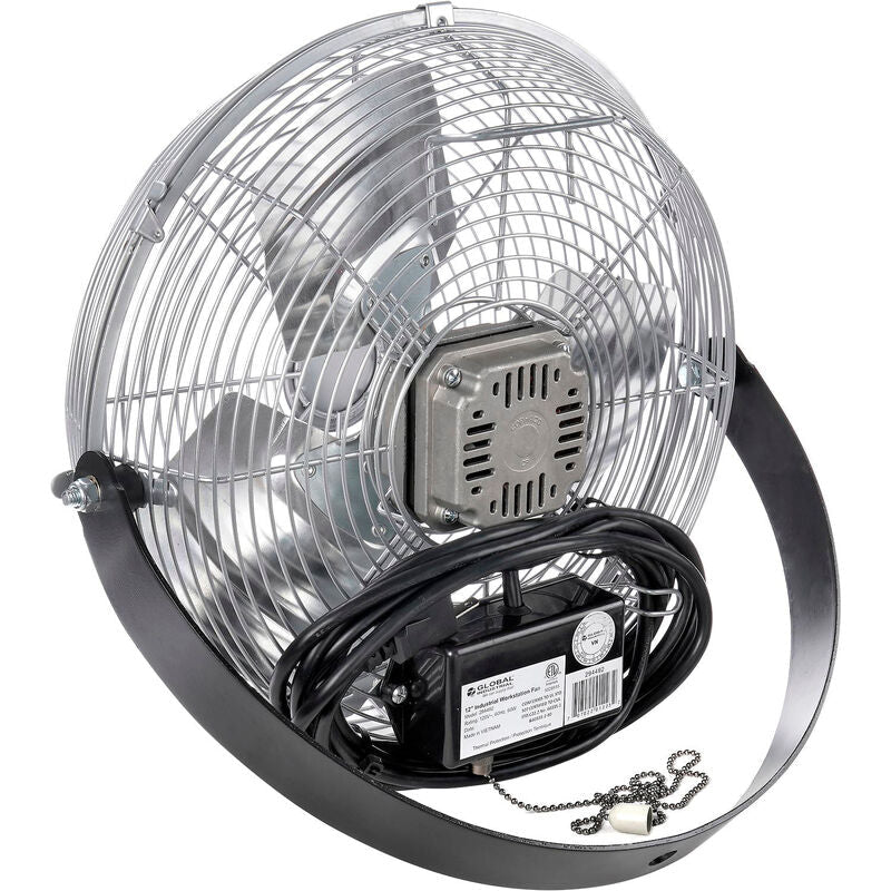 Global Industrial 12" Industrial Workstation Fan, 1,855 CFM, 1/15 HP, 1500 RPM (GLB - 294492) - SchoolOutlet