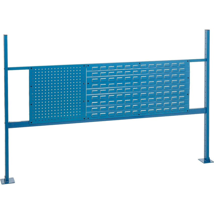 Global Industrial 18" Pegboard & 36" Louver Panel Kit, 72"W, Blue (GLB - 318862BL) - SchoolOutlet