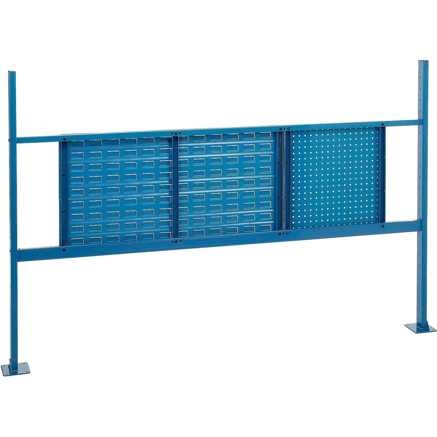 Global Industrial 18" Pegboard & 36" Louver Panel Kit, 72"W, Blue (GLB - 318862BL) - SchoolOutlet