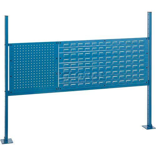 Global Industrial 18" Pegboard & 36" Louver Panel Kit, 60"W, Blue (GLB - 318866BL) - SchoolOutlet