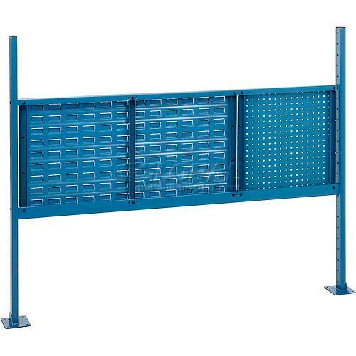 Global Industrial 18" Pegboard & 36" Louver Panel Kit, 60"W, Blue (GLB - 318866BL) - SchoolOutlet